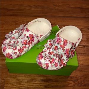 Floral flower crocs